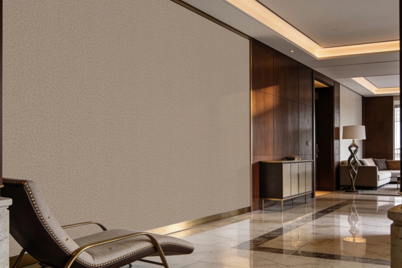 OP2305 NACRE - WALNUT BEIGE TEKSTİL TABANLI DUVAR KAĞIDI