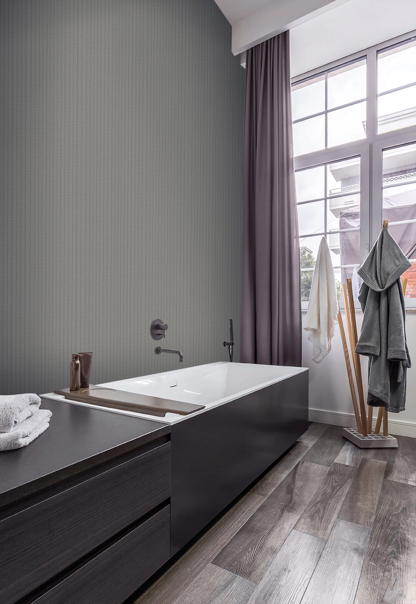 OP2703 Pinstripe contract wallpaper, room view