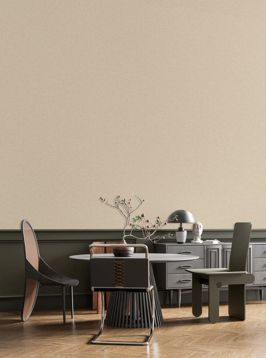 OP32368 Tweed تغطية جدارية فينيل بقاعدة نسيجية، منظر المساحة
