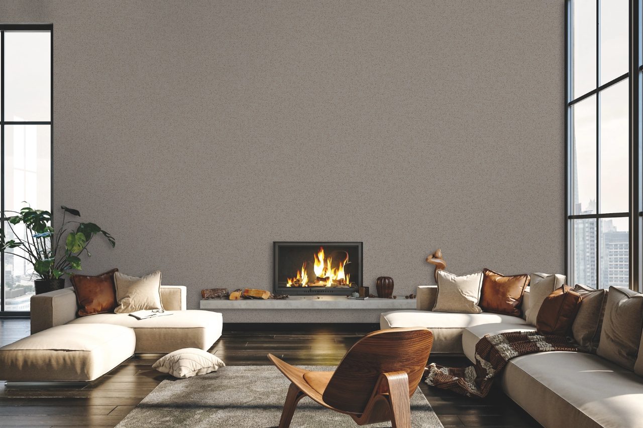 OP32371 TWEED - MOCHA TEKSTİL TABANLI DUVAR KAĞIDI