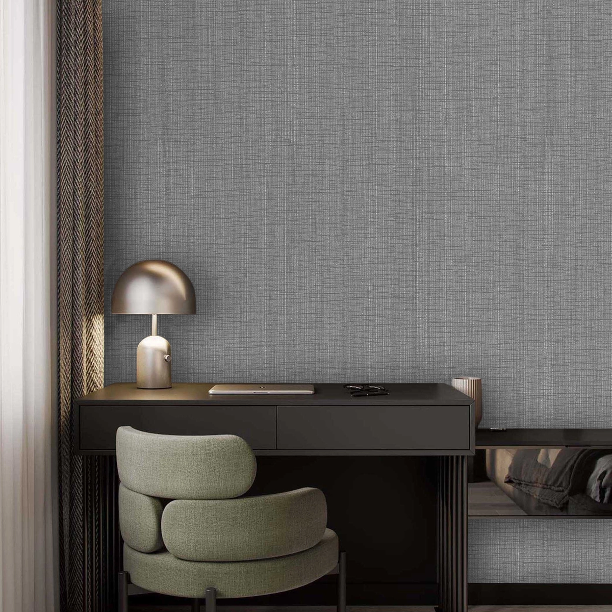 OP32451 Velum tekstil tabanlı vinil duvar kağıdı, mekan görünümü