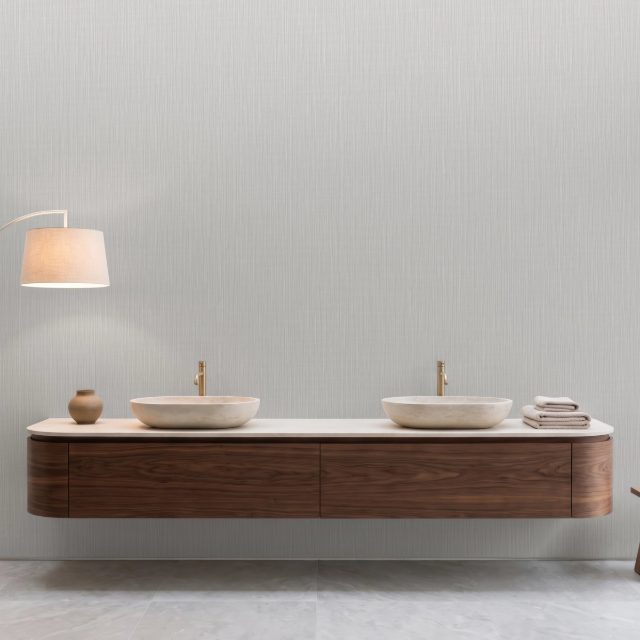 OP46780 STRIA - ICE GREY TEKSTİL TABANLI DUVAR KAĞIDI