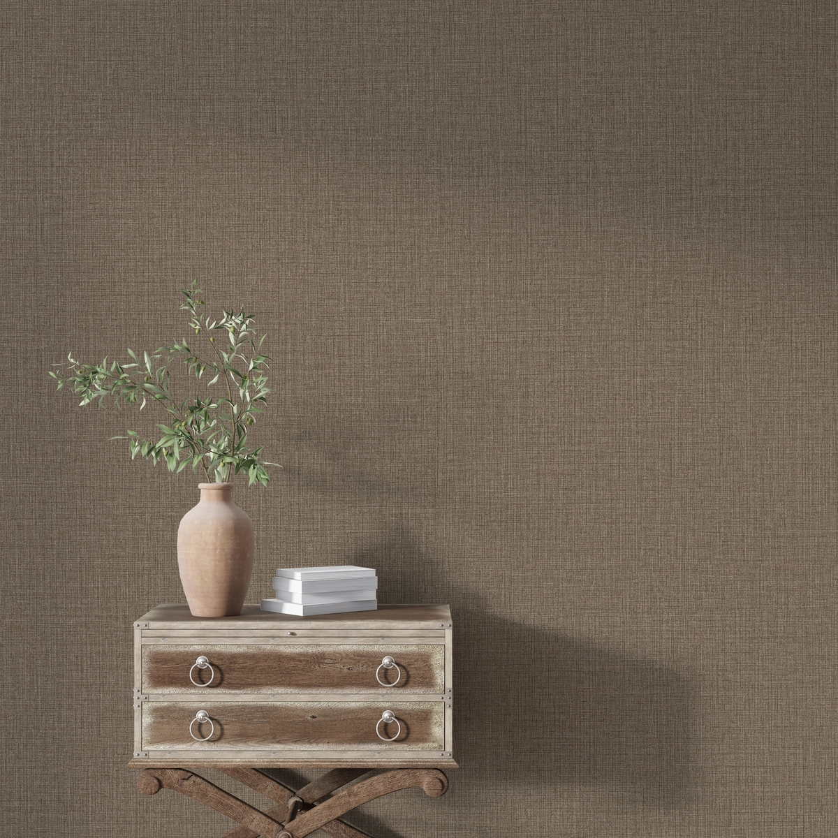 OP6706 Flax textile wall covering, room view